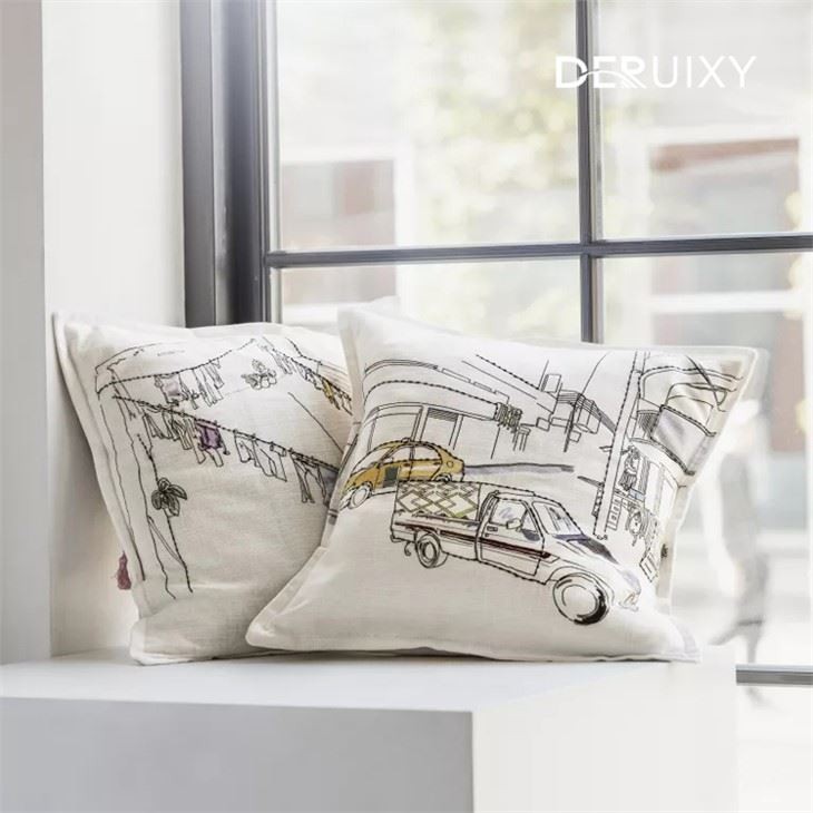 Home Decor Abstract Black White Striped